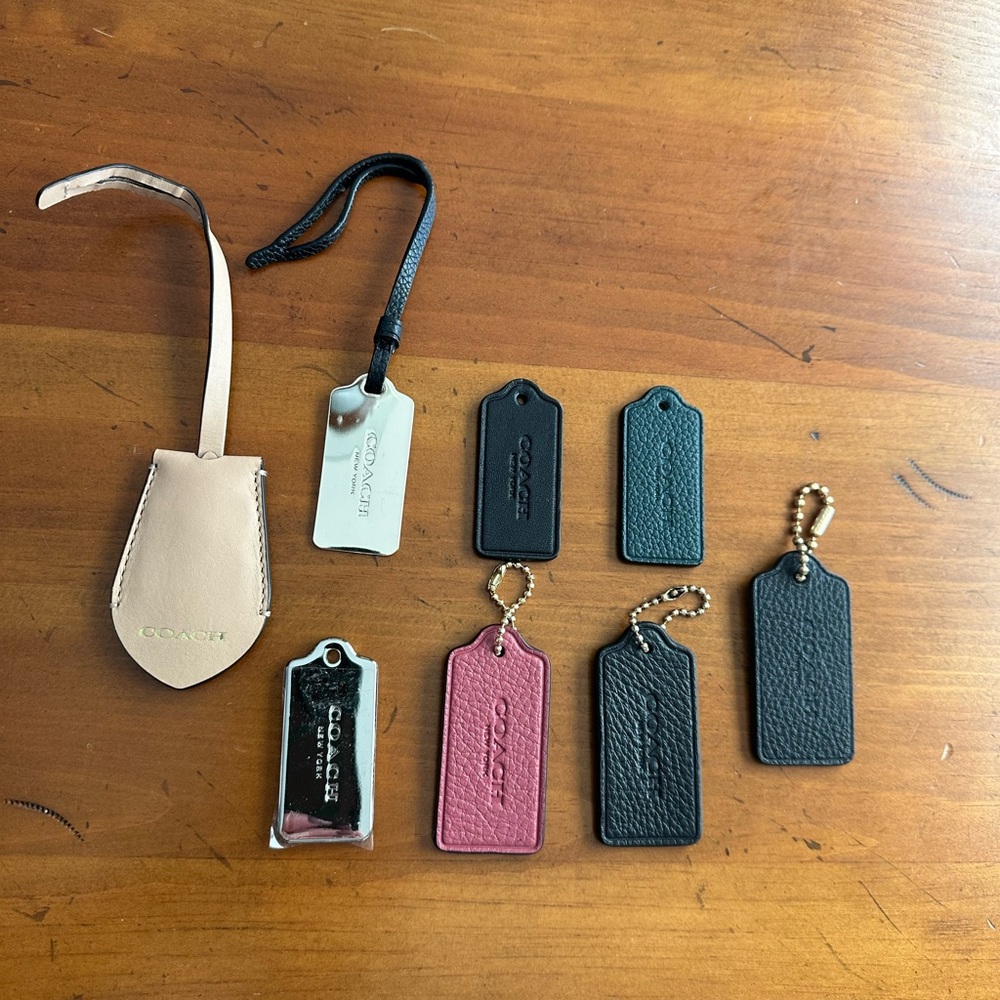 Coach Assorted Luggage Tags and Keychains
